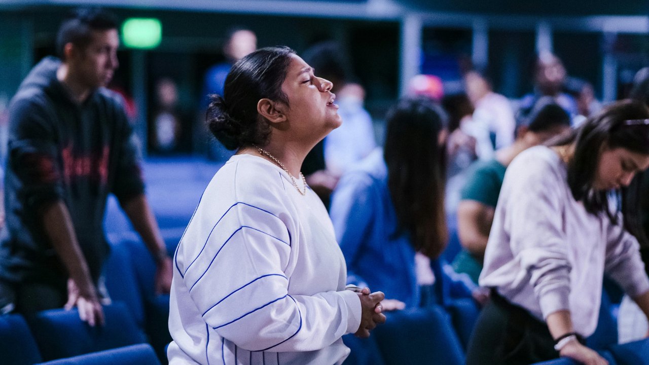 Prayer session at Grace Abound Ministry